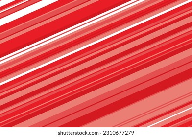 Geometric pattern with diagonal red and white straight stripes. Lolli pop design. Vector illustration