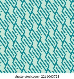 Geometric Pattern with Diagonal Stripes and Twisted Lines on Linear Background with Vector Illustration
