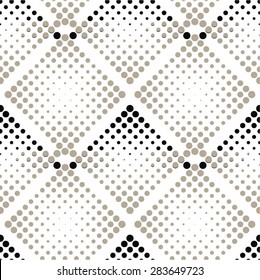 Geometric pattern in a diamond point, seamless vector background.