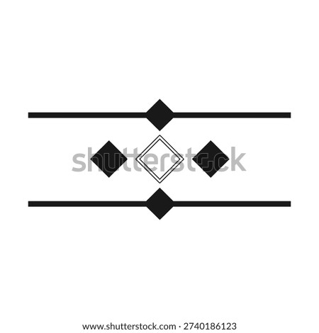 Geometric pattern with diamonds and lines art