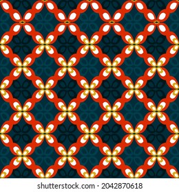 Geometric pattern with diamonds on a blue background.Abstract vector pattern for textiles, fabric, background, packaging paper, wallpaper.