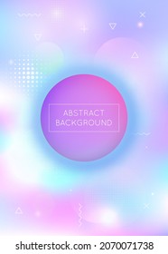 Geometric Pattern. Digital Shape. Soft Ultraviolet Magazine. Abstract Background. Blue Light Fluid. Retro Vector. Dynamic Flyer. Summer Dots. Purple Geometric Pattern
