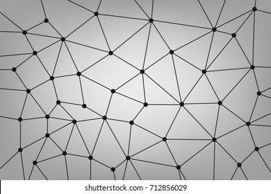 a geometric pattern of dots and lines