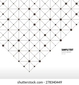 Geometric Pattern Dots and Lines Design Background