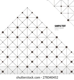 Geometric Pattern Dots and Lines Design Background