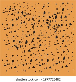geometric pattern dress vector black and orange illustration