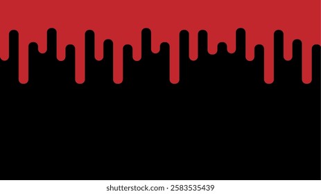 Geometric pattern with dripping blood (red on black)