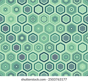 Geometric pattern. Geometric elements of varied style and color. Honeycomb cells. Tileable pattern. Seamless background. Charming vector illustration.