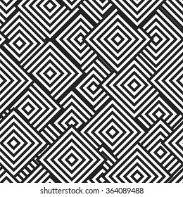 Geometric pattern of the embedded lozenges. Seamless vector background. Gradually decreases embedded rhombs. Calm pattern for wallpapers, packaging, printing, textiles.