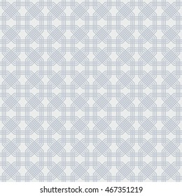 Geometric pattern with entwined lines. Seamless vector background.