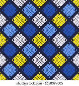Geometric pattern. Ethnic boho ornament. Seamless background. Tribal motif. Vector illustration for web design or print.
