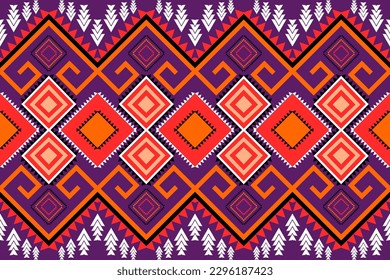 geometric pattern ethnic designs abstract fabric tribal white purple orange designs for background,fabric pattern wallpaper textile publication