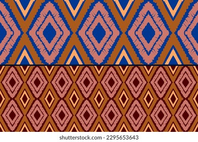Geometric pattern, Ethnic ikat seamless pattern, African style, Abstract vector, Chevron embroidery, Paisley embroidery, Navajo aboriginal pattern, Aztec and tribal motifs, Vector hand drawn style.