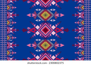 Geometric pattern, Ethnic ikat seamless pattern, African style, Abstract vector, Chevron embroidery, Paisley embroidery, Navajo aboriginal pattern, Aztec and tribal motifs, Vector hand drawn style.