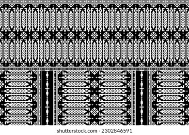Patrón geométrico, patrón ininterrumpido de ikat étnico, estilo africano, vector abstracto, bordado de Chevron, bordado de Paisley, patrón aborigen navajo, motivos aztecos y tribales, estilo dibujado a mano vectorial.