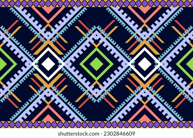 Geometric pattern, Ethnic ikat seamless pattern, African style, Abstract vector, Chevron embroidery, Paisley embroidery, Navajo aboriginal pattern, Aztec and tribal motifs, Vector hand drawn style.
