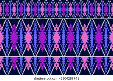 Geometric pattern, Ethnic ikat seamless pattern, African style, Abstract vector, Chevron embroidery, Paisley embroidery, Navajo aboriginal pattern, Aztec and tribal motifs, Vector hand drawn style. 