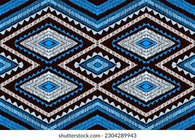 Geometric pattern, Ethnic ikat seamless pattern, African style, Abstract vector, Chevron embroidery, Paisley embroidery, Navajo aboriginal pattern, Aztec and tribal motifs, Vector hand drawn style. 