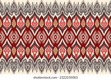 Geometric pattern, Ethnic ikat seamless pattern, African style, Abstract vector, Chevron embroidery, Paisley embroidery, Navajo aboriginal pattern, Aztec and tribal motifs, Vector hand drawn style. 