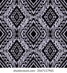 Geometric pattern, Ethnic ikat seamless pattern, African style, Abstract vector, Chevron embroidery, Paisley embroidery, Navajo aboriginal pattern, Aztec and tribal motifs, Vector hand drawn style.