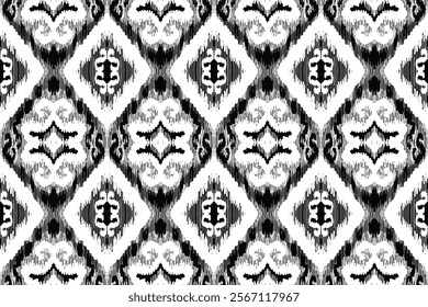 Geometric pattern, Ethnic ikat seamless pattern, African style, Abstract vector, Chevron embroidery, Paisley embroidery, Navajo aboriginal pattern, Aztec and tribal motifs, Vector hand drawn style.