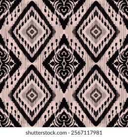 Geometric pattern, Ethnic ikat seamless pattern, African style, Abstract vector, Chevron embroidery, Paisley embroidery, Navajo aboriginal pattern, Aztec and tribal motifs, Vector hand drawn style.