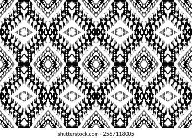 Geometric pattern, Ethnic ikat seamless pattern, African style, Abstract vector, Chevron embroidery, Paisley embroidery, Navajo aboriginal pattern, Aztec and tribal motifs, Vector hand drawn style.