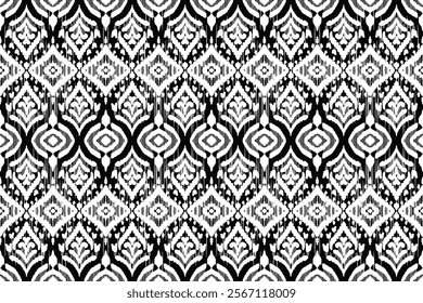 Geometric pattern, Ethnic ikat seamless pattern, African style, Abstract vector, Chevron embroidery, Paisley embroidery, Navajo aboriginal pattern, Aztec and tribal motifs, Vector hand drawn style.