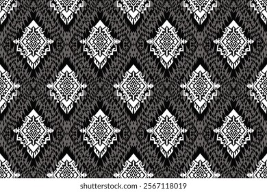 Geometric pattern, Ethnic ikat seamless pattern, African style, Abstract vector, Chevron embroidery, Paisley embroidery, Navajo aboriginal pattern, Aztec and tribal motifs, Vector hand drawn style.