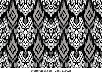 Geometric pattern, Ethnic ikat seamless pattern, African style, Abstract vector, Chevron embroidery, Paisley embroidery, Navajo aboriginal pattern, Aztec and tribal motifs, Vector hand drawn style.