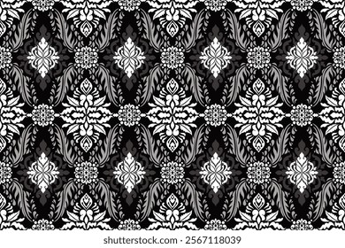 Geometric pattern, Ethnic ikat seamless pattern, African style, Abstract vector, Chevron embroidery, Paisley embroidery, Navajo aboriginal pattern, Aztec and tribal motifs, Vector hand drawn style.