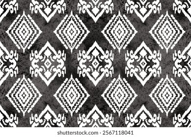 Geometric pattern, Ethnic ikat seamless pattern, African style, Abstract vector, Chevron embroidery, Paisley embroidery, Navajo aboriginal pattern, Aztec and tribal motifs, Vector hand drawn style.