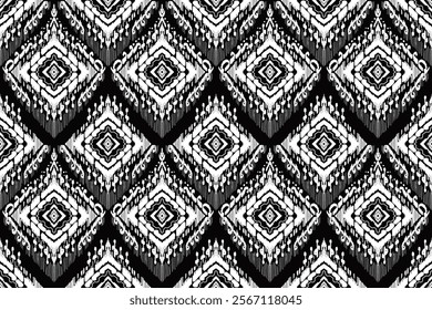 Geometric pattern, Ethnic ikat seamless pattern, African style, Abstract vector, Chevron embroidery, Paisley embroidery, Navajo aboriginal pattern, Aztec and tribal motifs, Vector hand drawn style.