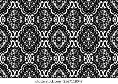 Geometric pattern, Ethnic ikat seamless pattern, African style, Abstract vector, Chevron embroidery, Paisley embroidery, Navajo aboriginal pattern, Aztec and tribal motifs, Vector hand drawn style.