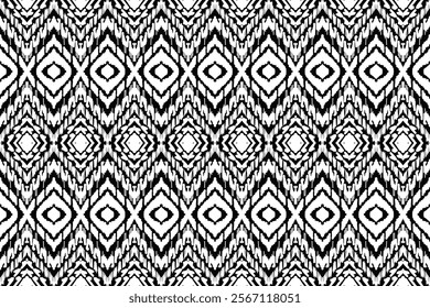 Geometric pattern, Ethnic ikat seamless pattern, African style, Abstract vector, Chevron embroidery, Paisley embroidery, Navajo aboriginal pattern, Aztec and tribal motifs, Vector hand drawn style.