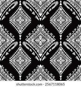 Geometric pattern, Ethnic ikat seamless pattern, African style, Abstract vector, Chevron embroidery, Paisley embroidery, Navajo aboriginal pattern, Aztec and tribal motifs, Vector hand drawn style.