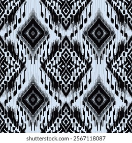 Geometric pattern, Ethnic ikat seamless pattern, African style, Abstract vector, Chevron embroidery, Paisley embroidery, Navajo aboriginal pattern, Aztec and tribal motifs, Vector hand drawn style.