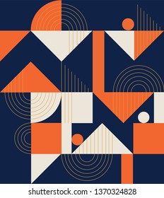 geometric pattern. ethnic ornament. Abstract background - colorful lines. Vector illustration.