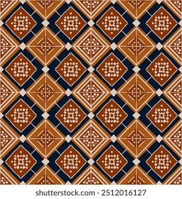 Geometric pattern. Ethnic, seamless pattern. Ethnic Vintage bohemian fabric. Geometric 70s retro vector illustrations. patchwork, vintage print with tiles elements.