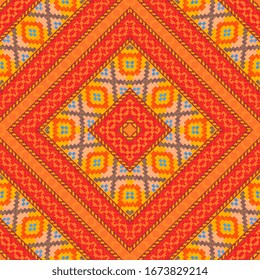 Geometric pattern in ethnic style