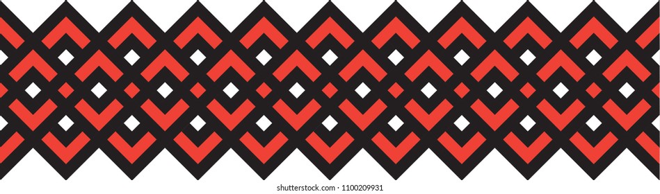 Geometric pattern in ethnic style seamless pattern