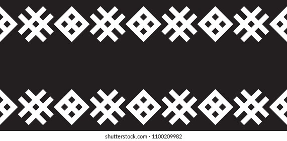 Geometric pattern in ethnic style seamless pattern