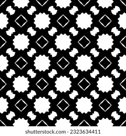 Patrón geométrico de estilo étnico. Fondo sin inconvenientes con formas abstractas. Papel pintado en blanco y negro. Resumen de fondo con Patrón repetitivo para la decoración, textil y de tela.