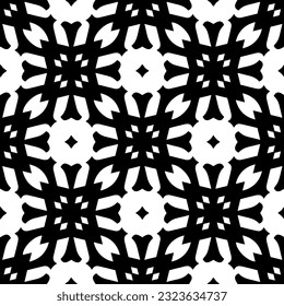 Patrón geométrico de estilo étnico. Fondo sin inconvenientes con formas abstractas. Papel pintado en blanco y negro. Resumen de fondo con Patrón repetitivo para la decoración, textil y de tela.