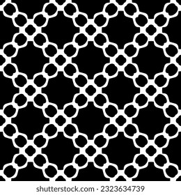Geometric pattern in ethnic style. Seamless background  with  abstract shapes. Black and white wallpaper. Abstract background  with Repeating pattern for decor, textile and fabric.