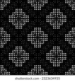 Geometric pattern in ethnic style. Seamless background  with  abstract shapes. Black and white wallpaper. Abstract background  with Repeating pattern for decor, textile and fabric.