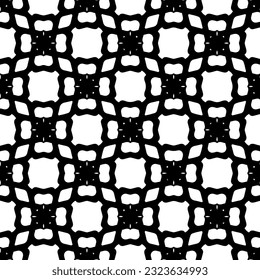 Patrón geométrico de estilo étnico. Fondo sin inconvenientes con formas abstractas. Papel pintado en blanco y negro. Resumen de fondo con Patrón repetitivo para la decoración, textil y de tela.
