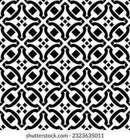 Geometric pattern in ethnic style. Seamless background  with  abstract shapes. Black and white wallpaper. Abstract background  with Repeating pattern for decor, textile and fabric.