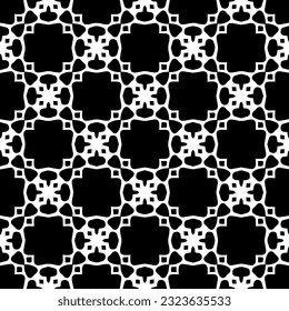 Patrón geométrico de estilo étnico. Fondo sin inconvenientes con formas abstractas. Papel pintado en blanco y negro. Resumen de fondo con Patrón repetitivo para la decoración, textil y de tela.