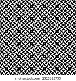 Geometric pattern in ethnic style. Seamless background  with  abstract shapes. Black and white wallpaper. Abstract background  with Repeating pattern for decor, textile and fabric.